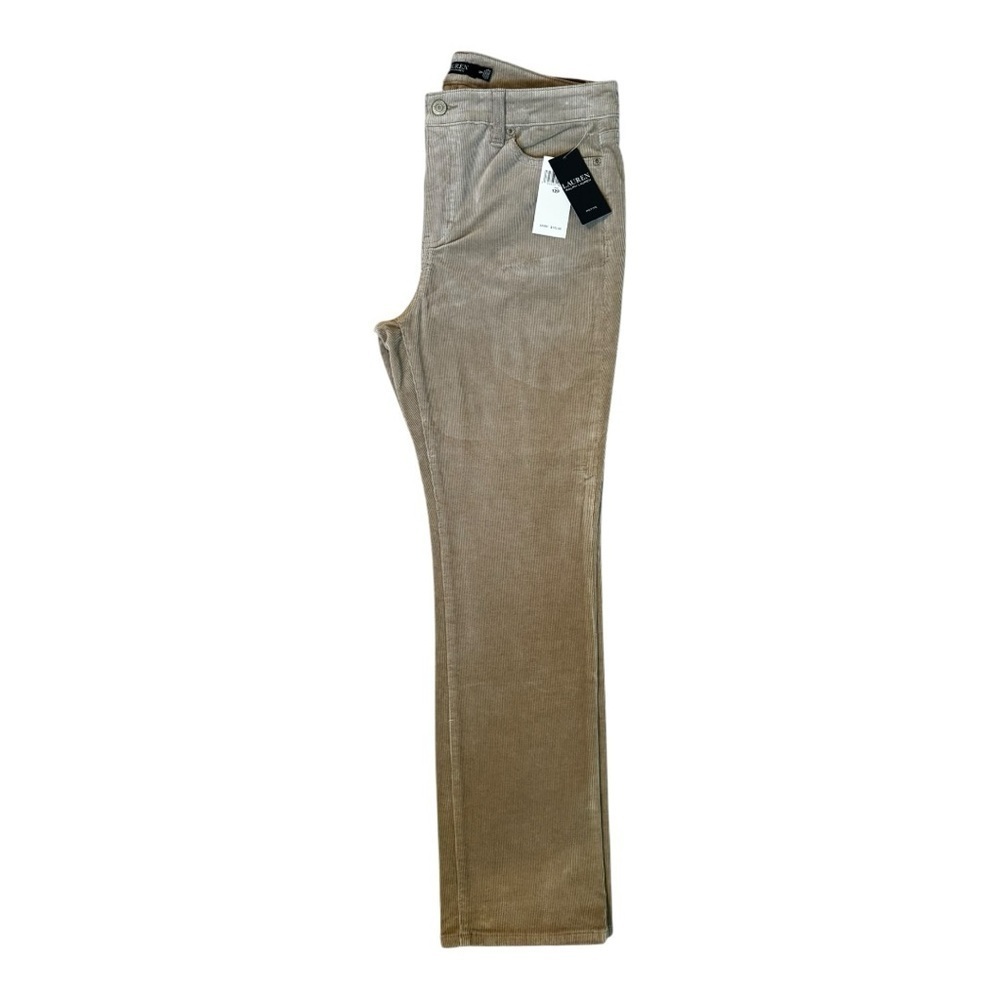Lauren Ralph Lauren Truffle Stretch Corduroy Straight Leg Pants 12P NWT - Picture 3 of 7